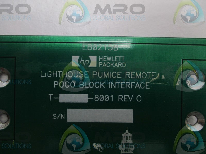 HEWLETT PACKARD T-8001 PUMICE REMOTE POGO BLOCK INTERFACE  NSNP
