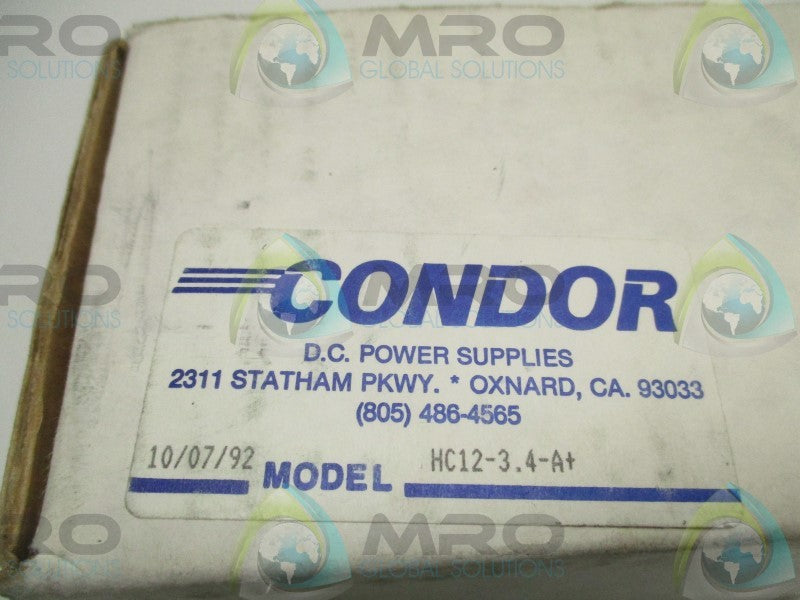 CONDOR HC12-3.4-A+ DC POWER SUPPLY  NSMP