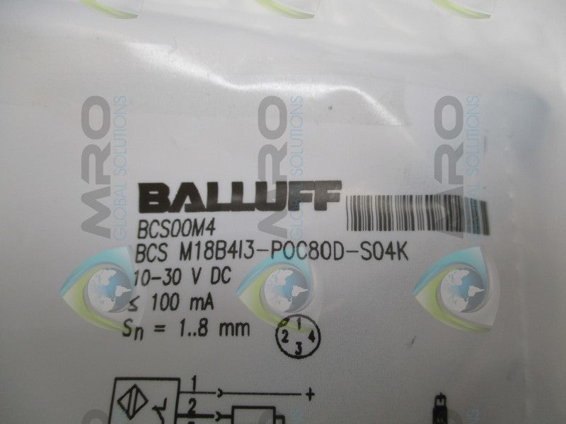 BALLUFF BCSM18B4I3-POC80D-S04K CAPACTIVE SENSOR  NSMP