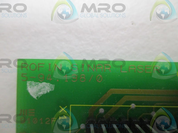 ROFIN SINAR LASER 4540410 INTERFACE ASSEMBLY BOARD  UNMP