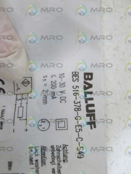 BALLUFF PROXIMITY SWITCH BES516-378-G-E5-C-S49  NSMP