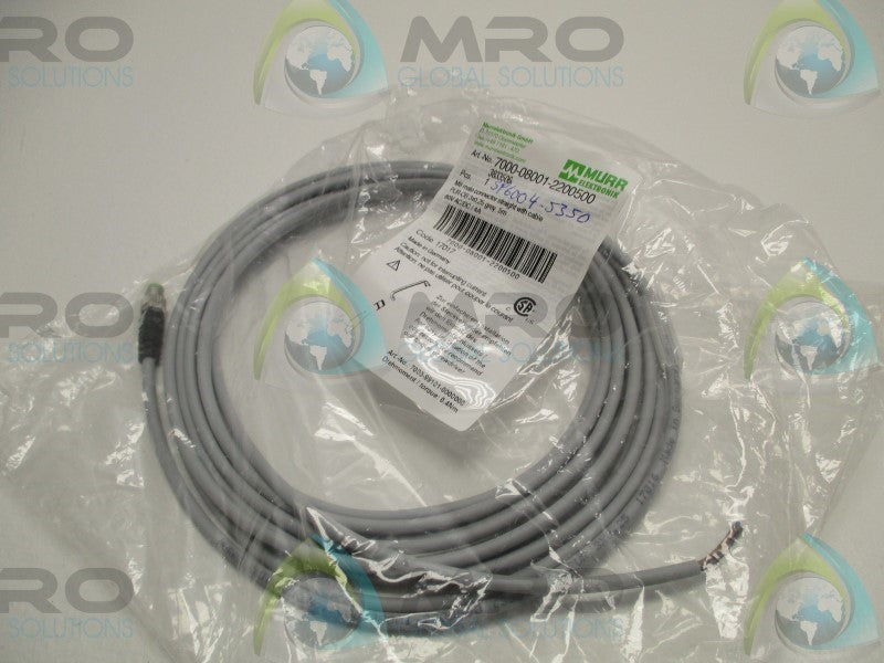 MURR ELEKTRONIK 7000-08001-2200500 MALE CONNECTOR CABLE  NSMP
