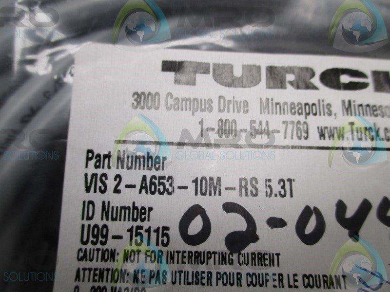 TURCK VIS2-A653-10M-RS5.3T CORDSET CABLE  NSMP