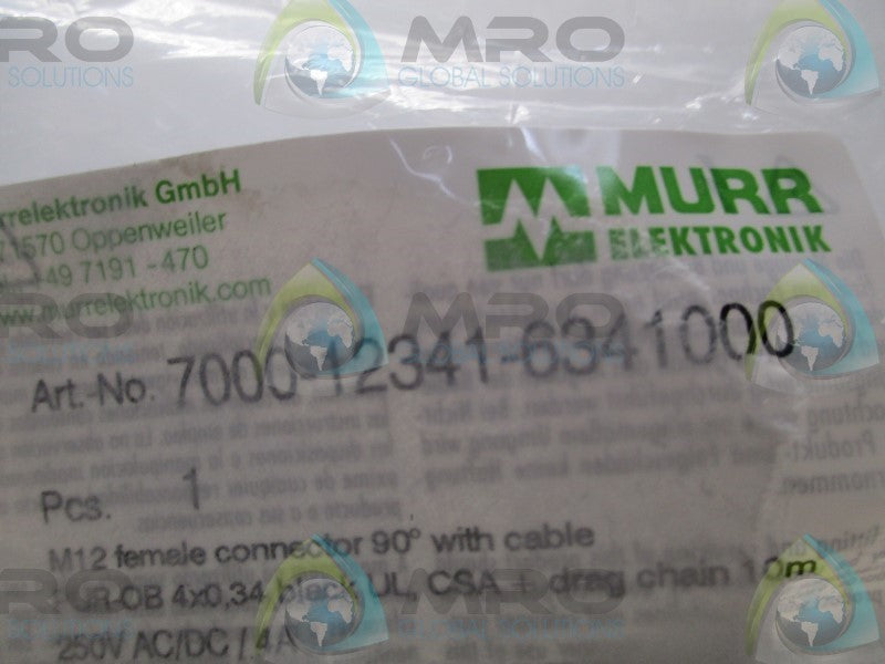 MURR ELEKTRONIK 7000-12341-6341000 FEMALE CONNECTOR  NSMP