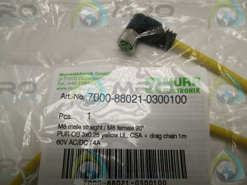 MURR ELEKTRONIK 7000-88021-0300100 MALE/FEMALE CORDSET  NSMP