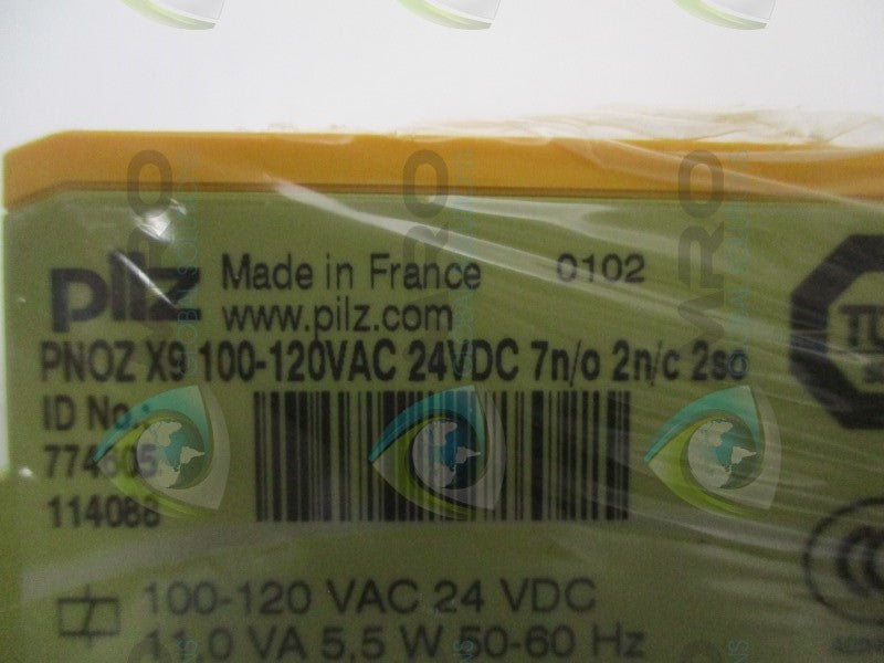 PILZ PNOZ-X9-100-120VAC-24VDC-7N/O-2N/C-2SO  NSMP