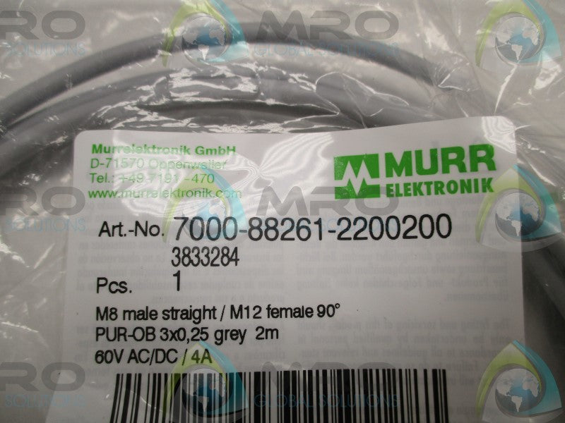 MURR ELEKTRONIK 7000-88261-2200200 CONNECTOR CABLE  NSMP