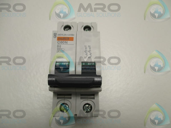 MERLIN GERIN 24654 C60N-D2 CIRCUIT BREAKER 2A  NSNP