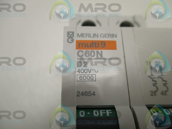 MERLIN GERIN 24654 C60N-D2 CIRCUIT BREAKER 2A  NSNP