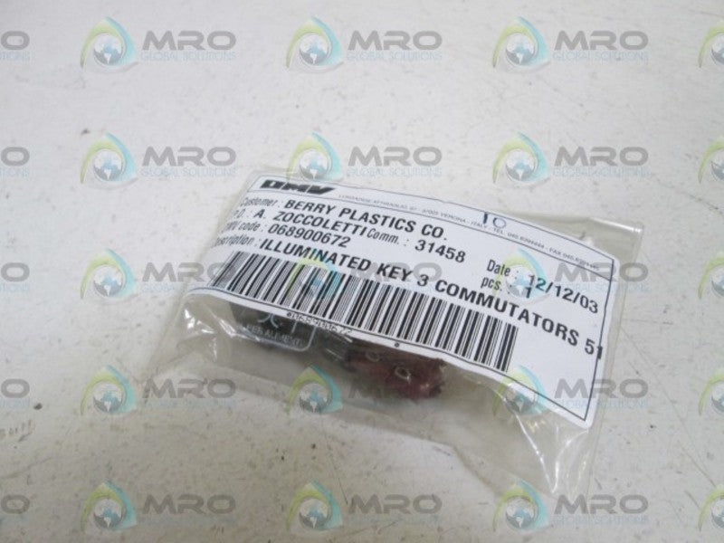 OMV 068900672 ILLUMINATED KEY 3 COMMUTATORS 51  NSNP