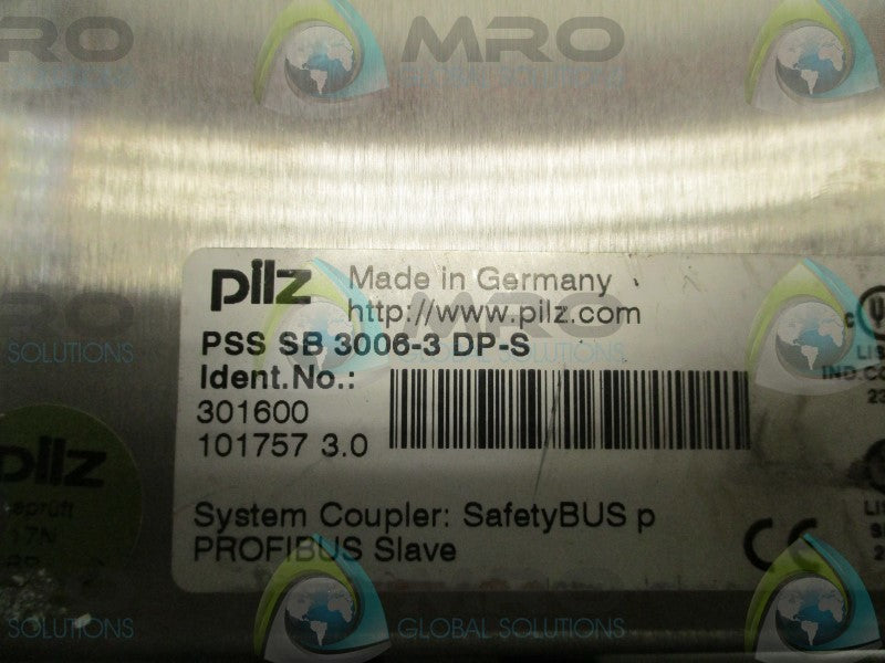 PILZ PSS-SB-3006-3-DP-S SAFETY PLC BUS  UNMP