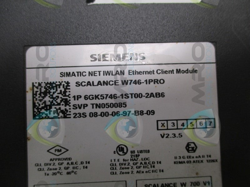 SIEMENS SIMATIC 6GK5746-1ST00-2AB6 ETHERNET CLIENT MODULE  UNMP