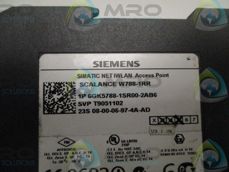 SIEMENS SIMATIC 6GK5788-1SR00-2AB6 ACCESS POINT  UNMP