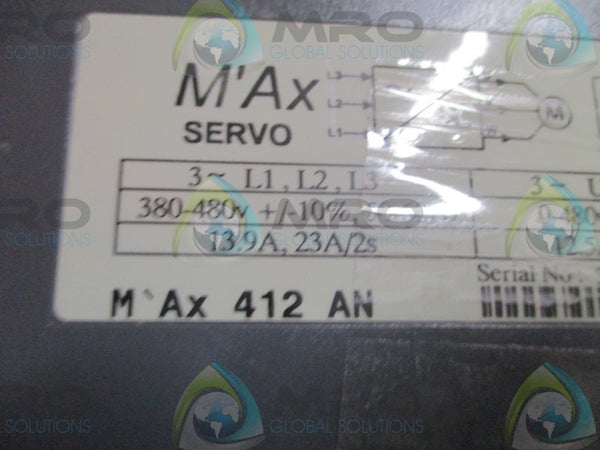 CONTROL TECHNIQUES MAX412AN SERVO MOTOR DRIVE  UNMP