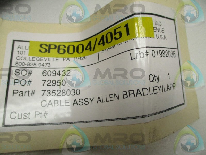 LAPP 73528030 CABLE ASSEMBLY  NSNP