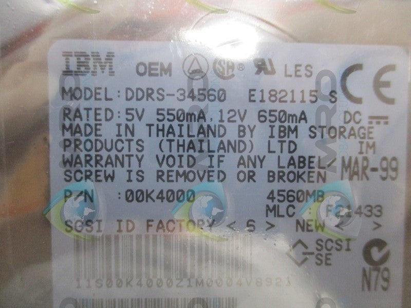 IBM DDRS-34560 HARD DRIVE  NSNP