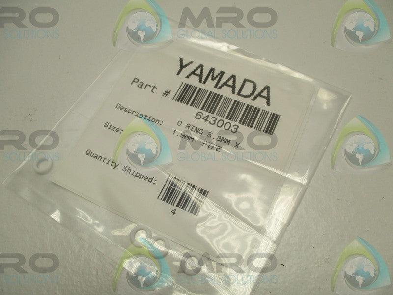 YAMADA 643003 O-RING (PKG. OF 4)  NSMP
