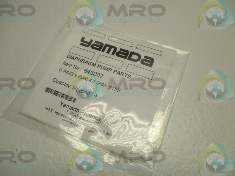 YAMADA 643007 O-RING (PKG. OF 4)  NSMP