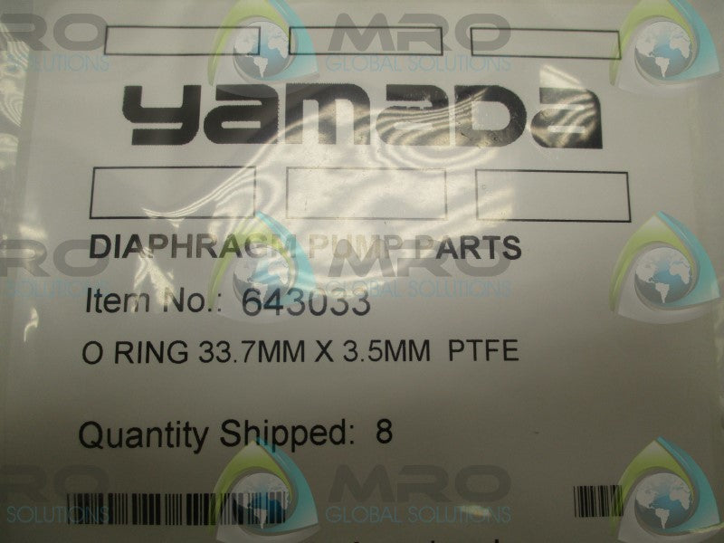 YAMADA 643033 O-RING (PKG. OF 8)  NSMP