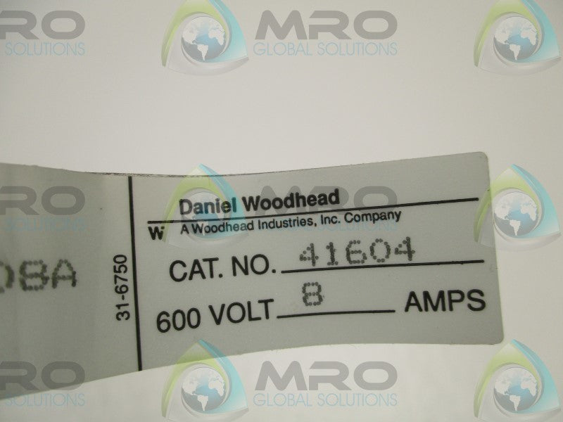 DANIEL WOODHEAD 41605 RECEPTACLE  NSNP