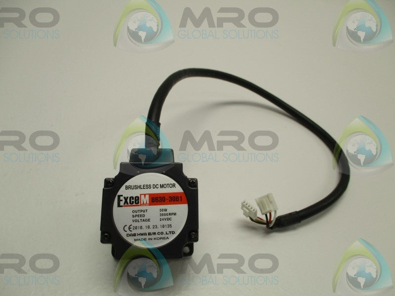 EXCEM B630-30B1 BUSHLESS DC MOTOR 3000RPM  NSNP