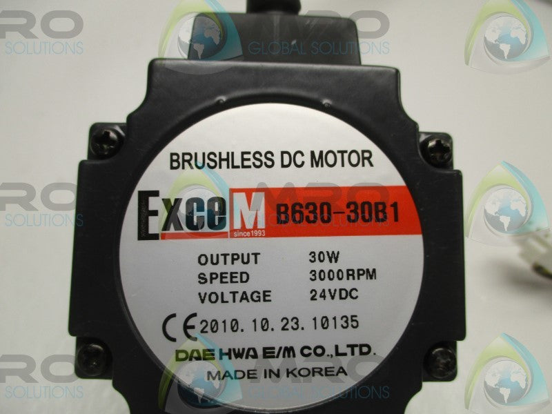 EXCEM B630-30B1 BUSHLESS DC MOTOR 3000RPM  NSNP
