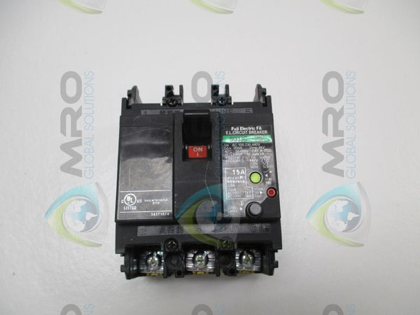 FUJI ELECTRIC SG33C EB3ASC-015B CIRCUIT BREAKER 15A  UNMP