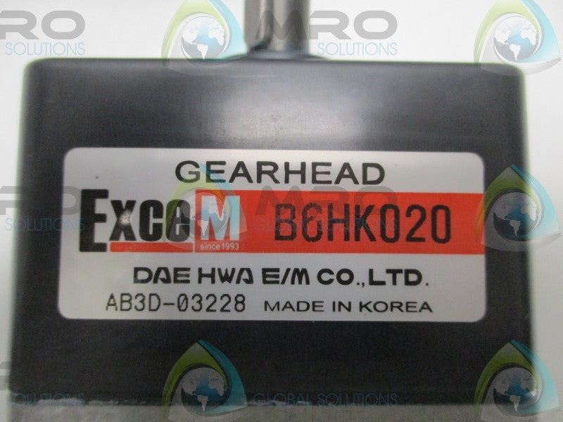 EXCEM B6HK020 GEARHEAD  NSMP