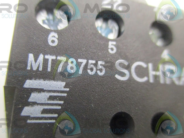 SCHRACK MT78755 RELAY SOCKET  NSNP