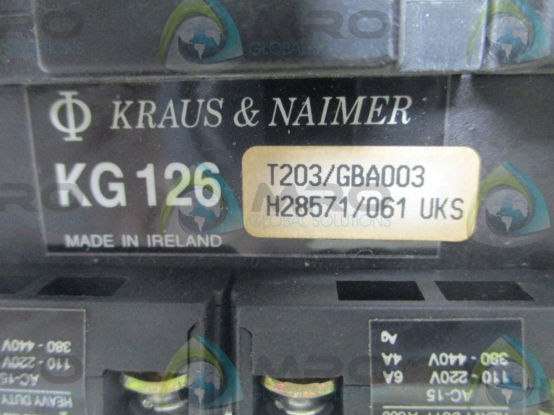 KRAUS & NAIMER KG126 T203/GBA003 SWITCH (AS PICTURED)  NSNP