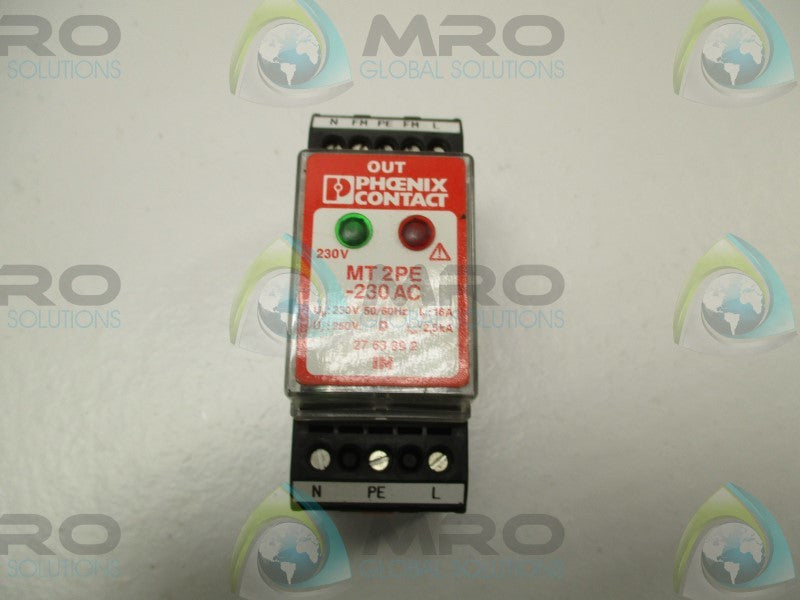 PHOENIX CONTACT MT2PE-230AC SURGE PROTECTOR  NSNP