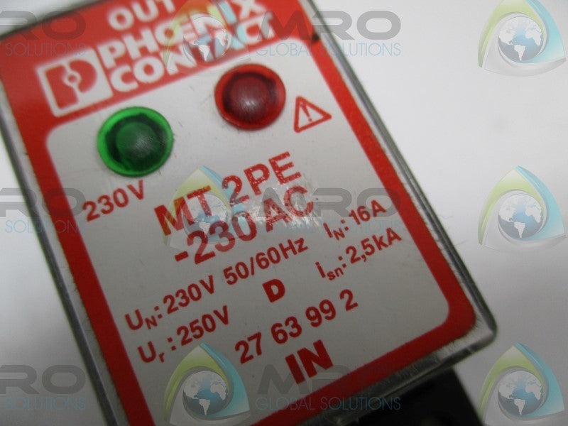 PHOENIX CONTACT MT2PE-230AC SURGE PROTECTOR  NSNP