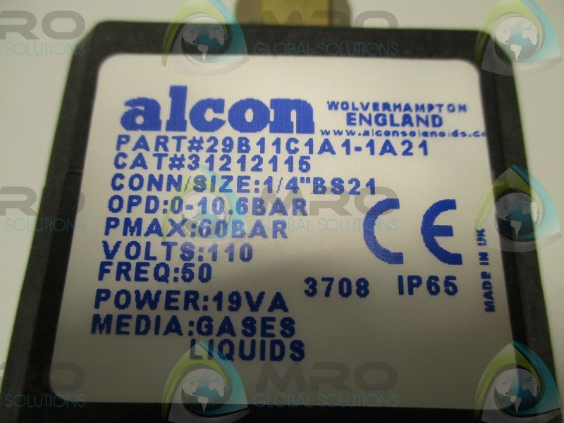ALCON 29B11C1A1-1A21 31212115 SOLENOID VALVE 1/4"  NSNP