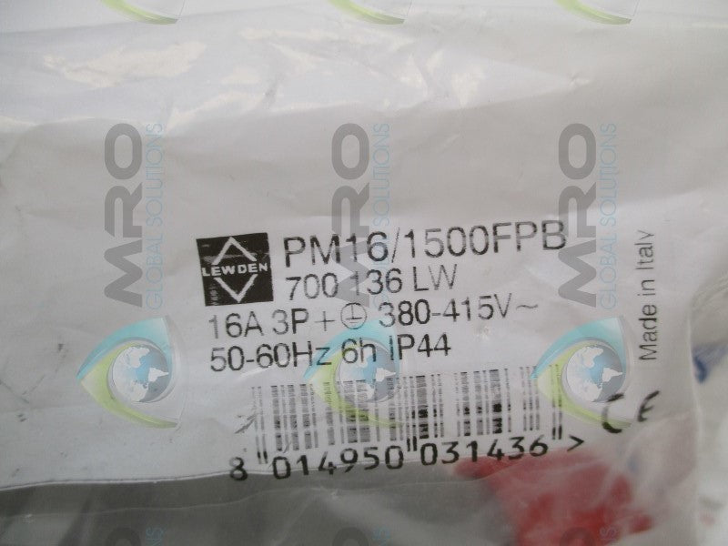 LEWDEN PM16/1500FPB PLUG  NSMP