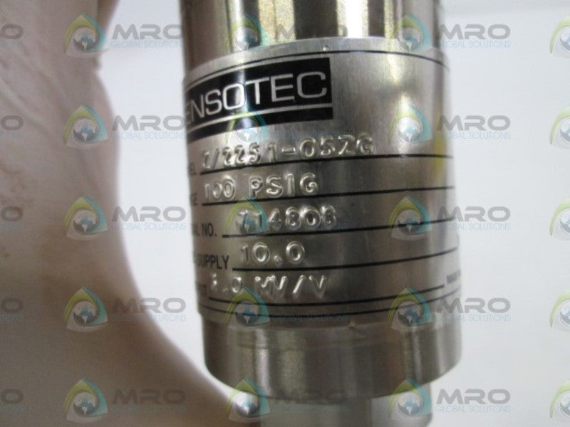 SENSOTEC PRESSURE TRANSDUCER Z/2251-05ZG  NSNP