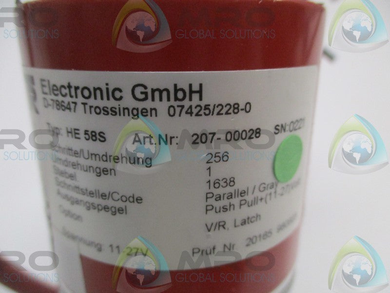 TR ELECTRONIC HE58S 207-00028 ENCODER (REPAIRED)  UNMP