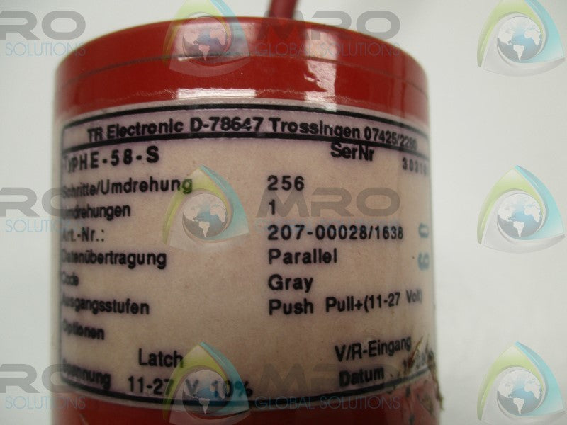 TR ELECTRONIC HE-58-S 2007-00028/1638 ENCODER (REPAIRED)  UNMP
