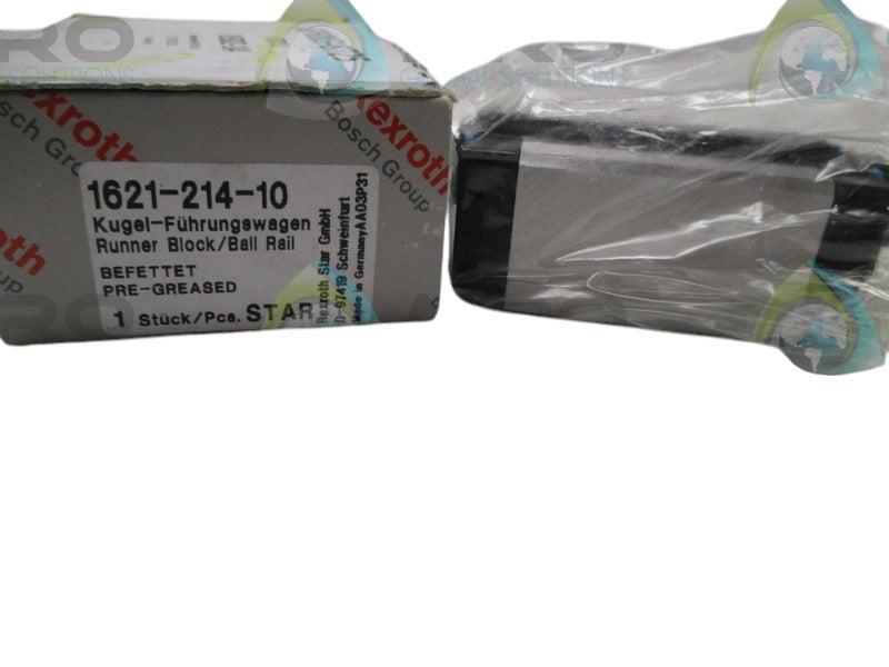 REXROTH 1621-214-10 RUNNER BLOCK/BALL RAIL  NSMP