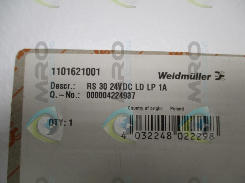 WEIDMULLER 1101621001 TERMINAL RELAY  NSMP
