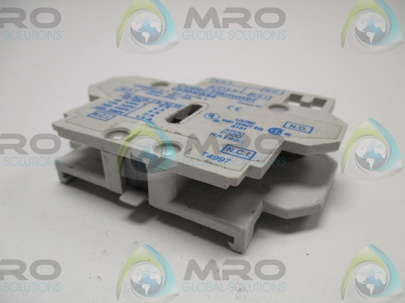 CUTLER HAMMER C320KGS6 AUXILIARY CONTACT BLOCK  UNMP