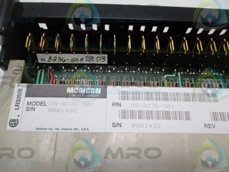 MODICON AS-B236-501 5VTTL OUTPUT MODULE (REPAIRED)  UNMP