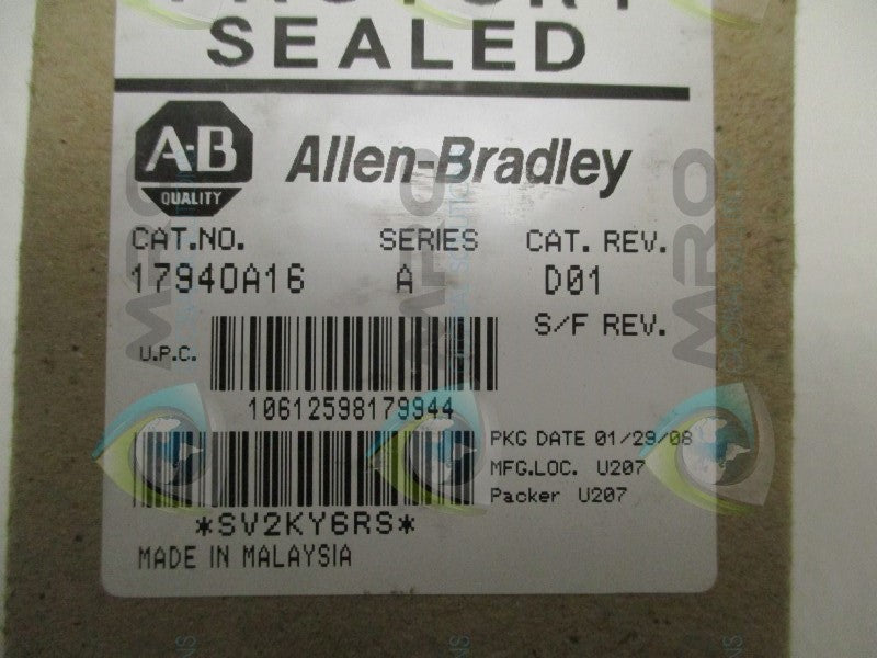 INDUSTRIAL SPARE PART 1794-OA16 SER. A DATE: 2008 NSFS