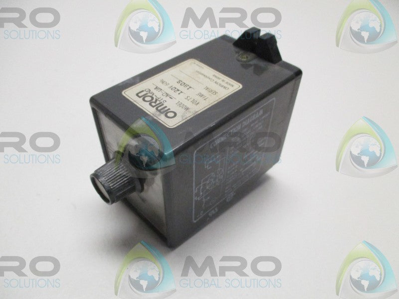OMRON STP-MND-AD-UA TIME DELAY RELAY 180s  UNMP