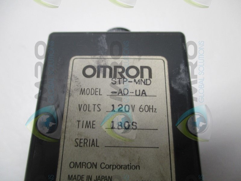 OMRON STP-MND-AD-UA TIME DELAY RELAY 180s  UNMP
