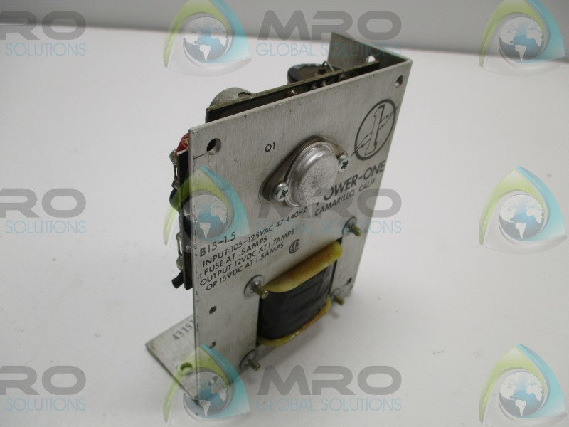 POWER-ONE B15-1.5 POWER SUPPLY  UNMP