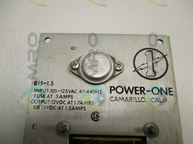 POWER-ONE B15-1.5 POWER SUPPLY  UNMP