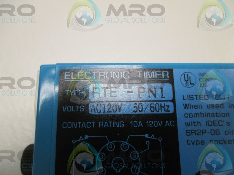 IDEC RTE-PN1 ELECTRONIC TIMER 0-10MIN.  NSMP