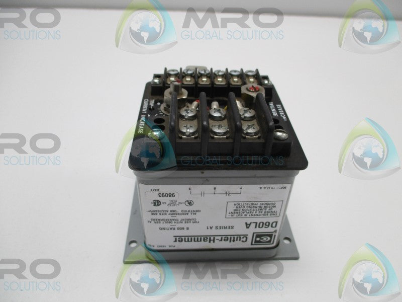 CUTLER-HAMMER D60LA CURRENT RELAY  NSNP