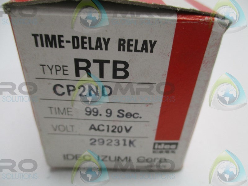 IDEC RTB-CP2ND ELECTRONIC TIMER 99.9sec.  NSMP