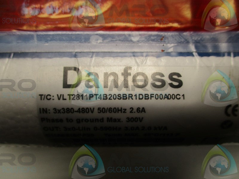 DANFOSS VLT2811PT4B20SBR1DBF00A00C1 AC DRIVE  NSFS